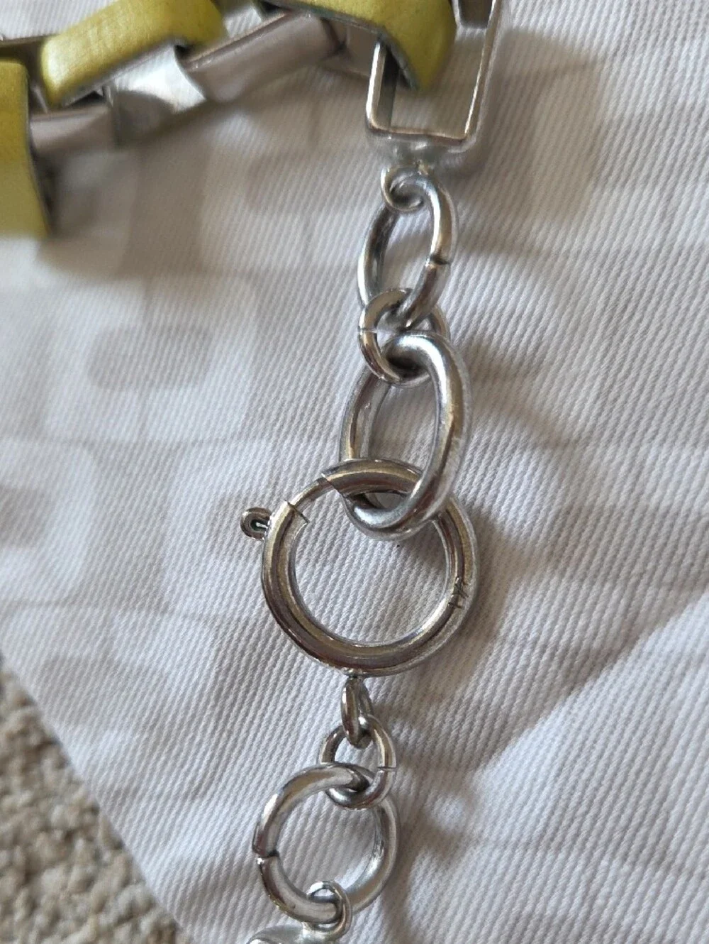 Diane Von Furstenberg chunky silver